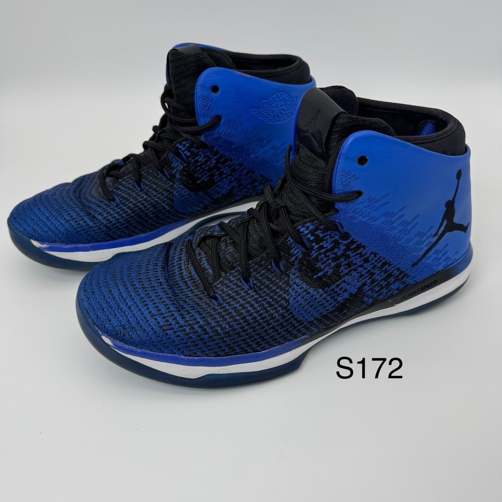 Nike Air Jordan 31 XXXI Men SZ 12 Basketball Shoes Royal Blue‎ Black Sneakers